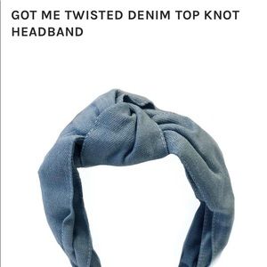 Blue Revival Top Knot Head Band